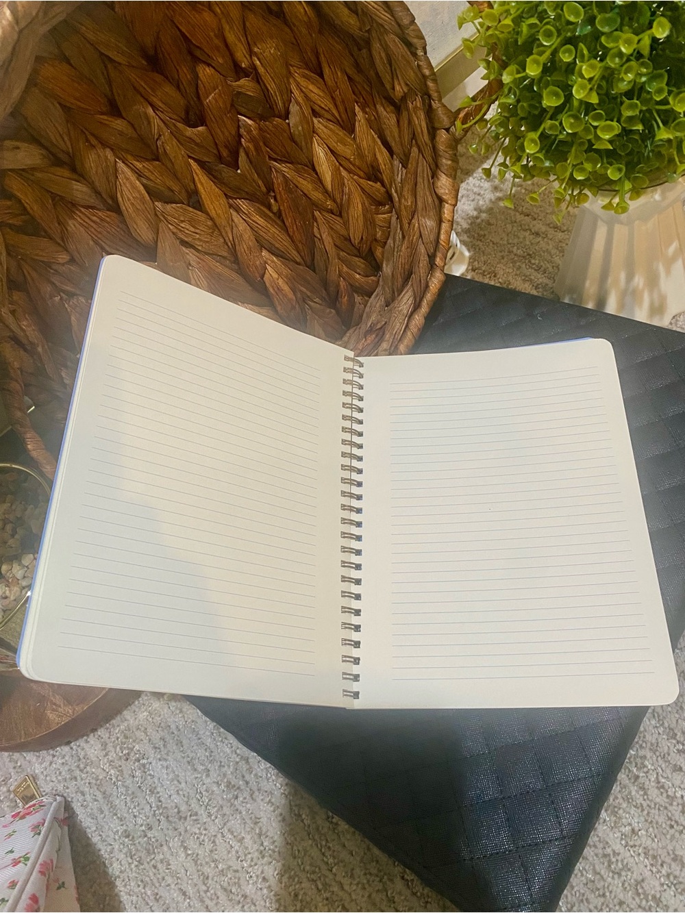 Rifle Paper Co. Floral Spiral Notebook — Pink, Coral & Yellow Blooms - Picture 3 of 3